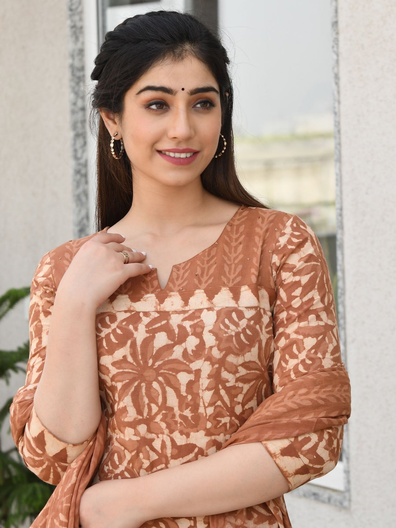 BLOCK PRINTED KURTA-PANTS & DUPATTA SET